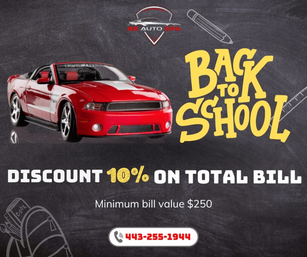 bb auto spa back to school promotion